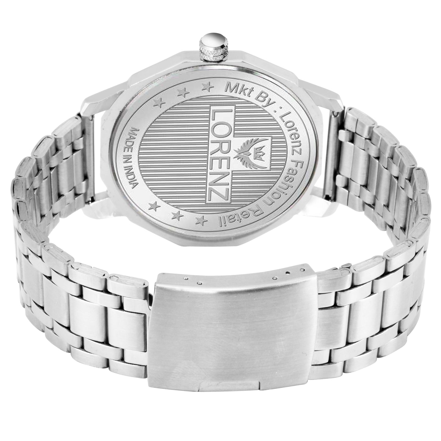 Lorenz Analogue Date Functioning Stainless Steel Chain Watch for Men