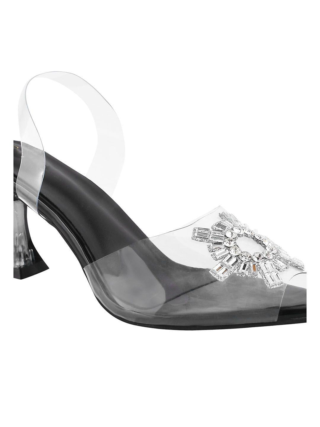 Transparent Sandal Spool/Stiletto Heel Pump Shoes For Women's