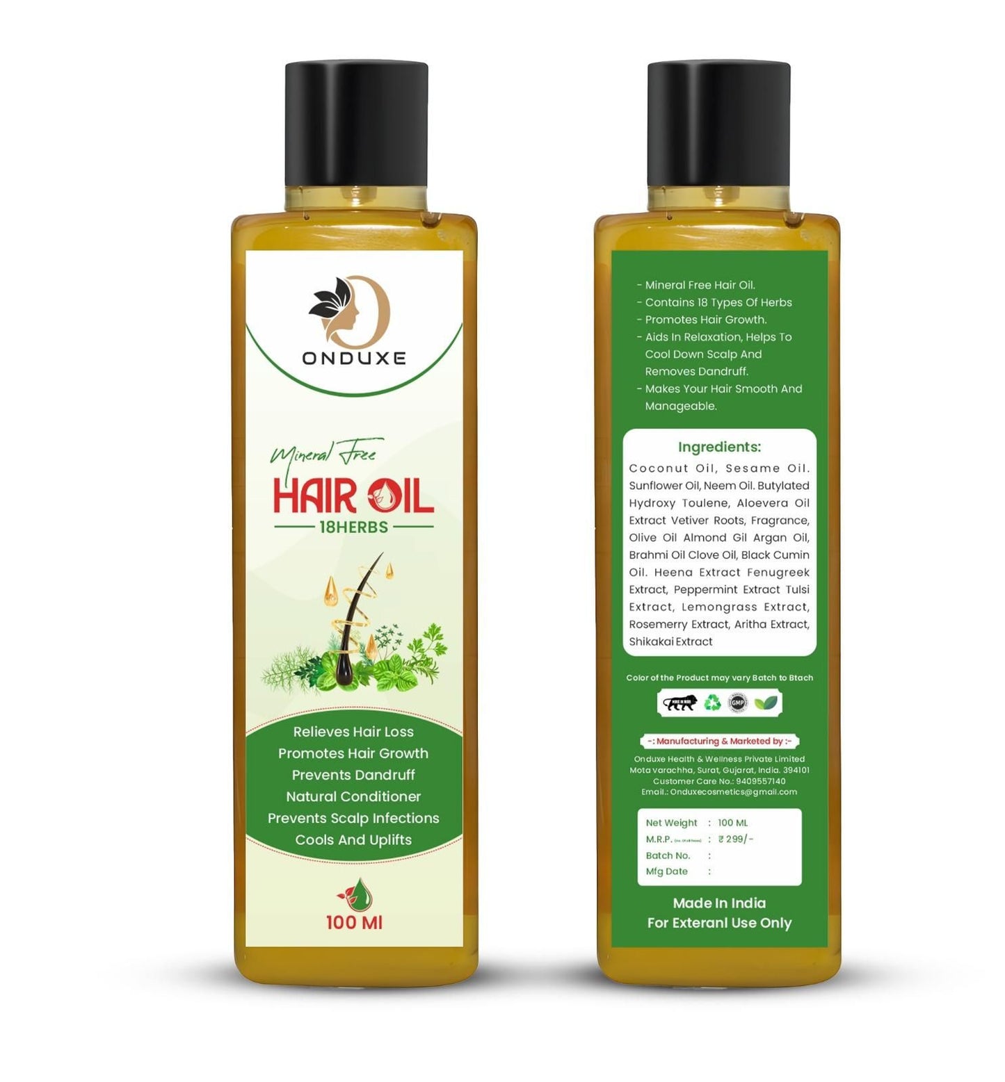 Mineral Free Hair Oil