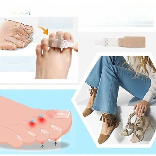 2PCS Toe Thumb Straightener Soft and Comfortable Toe Separator for Women Leg Finger Support Band