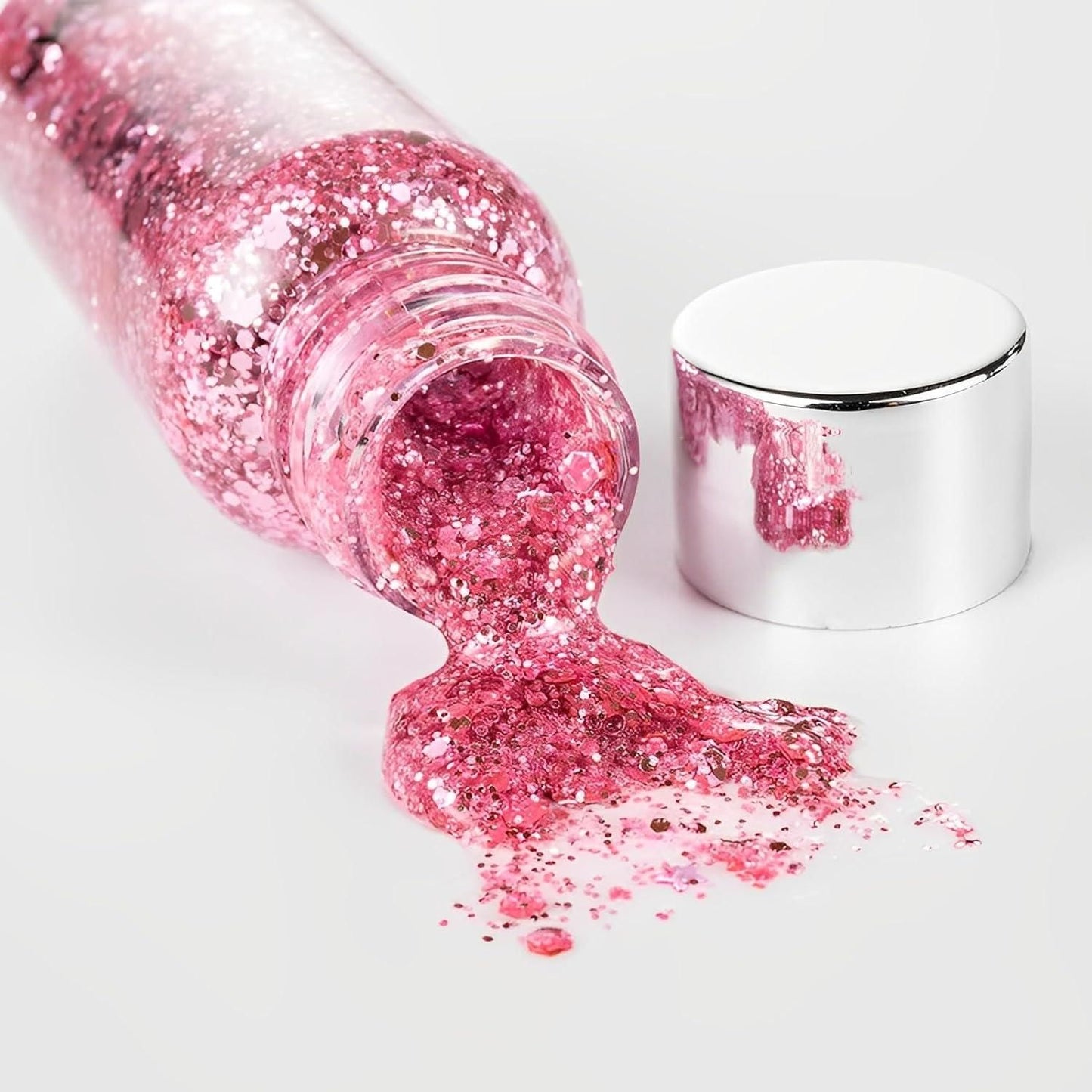 Body and Face Sparkling Glitter Gel with Smear Spoon