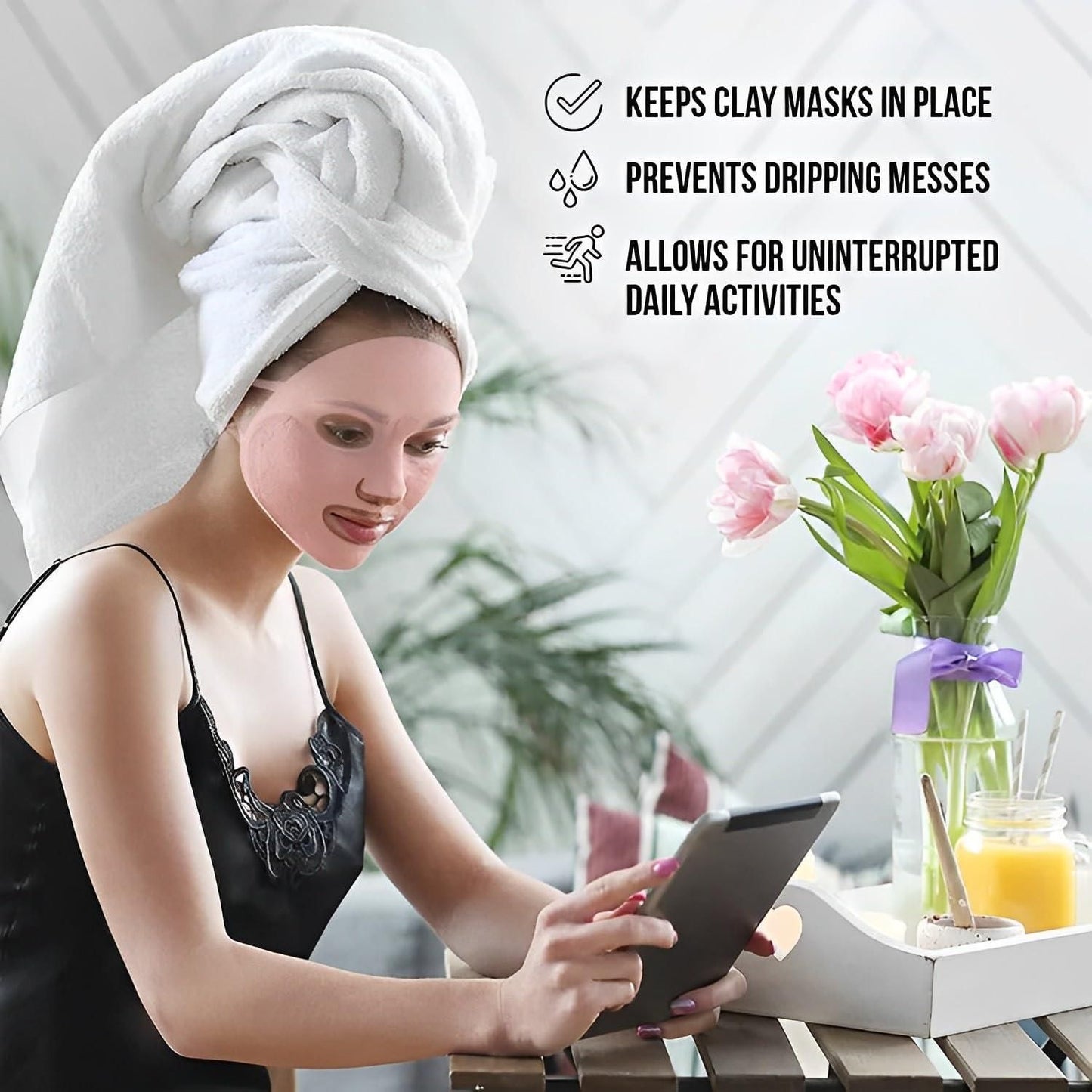 Silicone Sheet Mask Cover Reusable Moisturizing Facial Mask