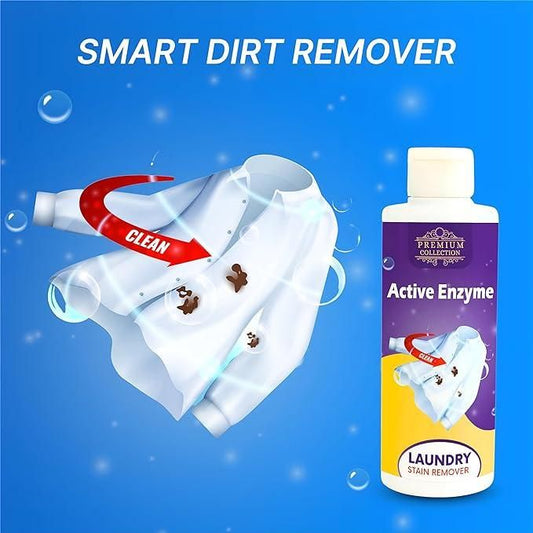 Laundry Stain Remover Active Enzyme Liquid Instant Spot Cleaning 100ml (Pack of 1)