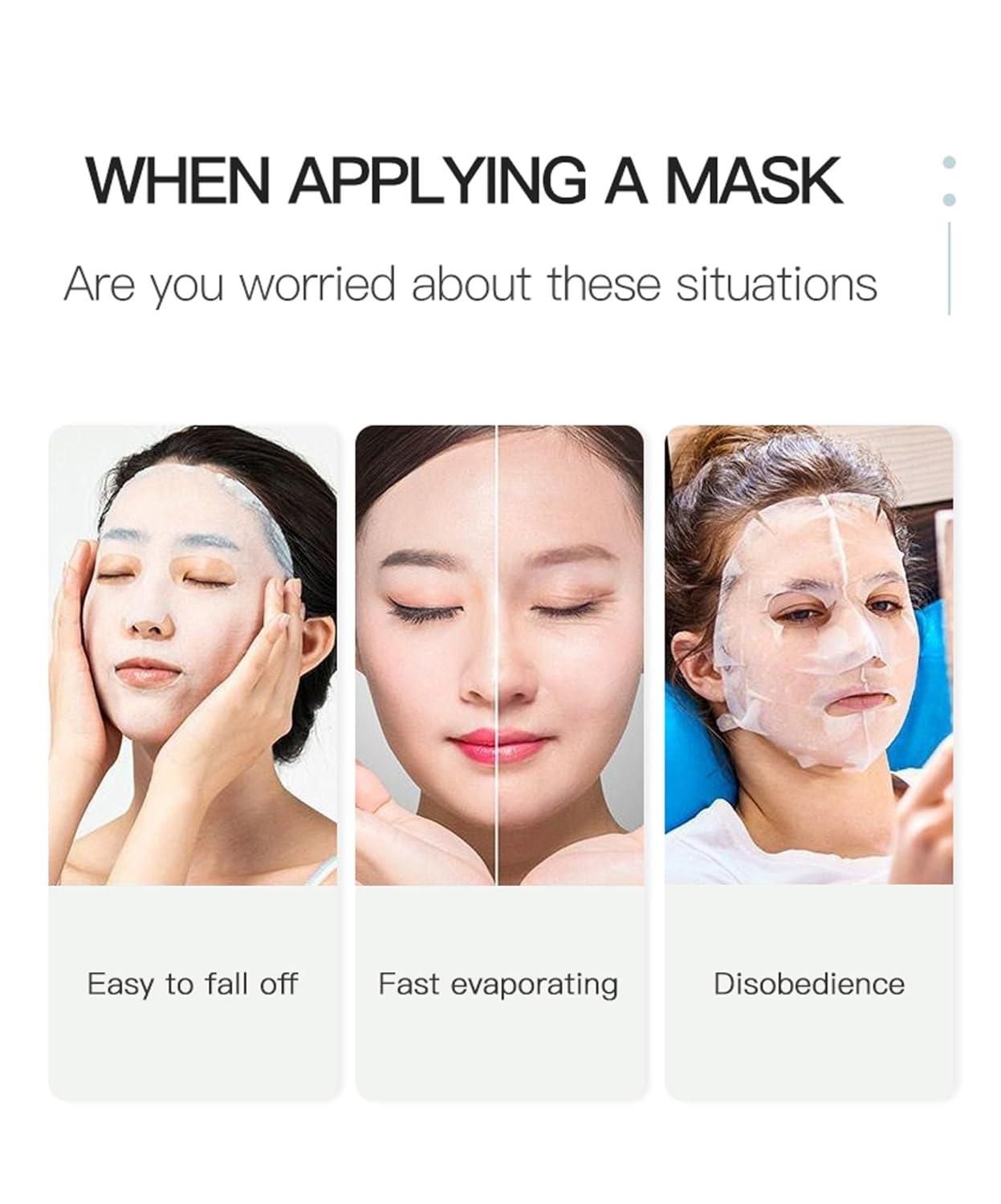 Silicone Sheet Mask Cover Reusable Moisturizing Facial Mask