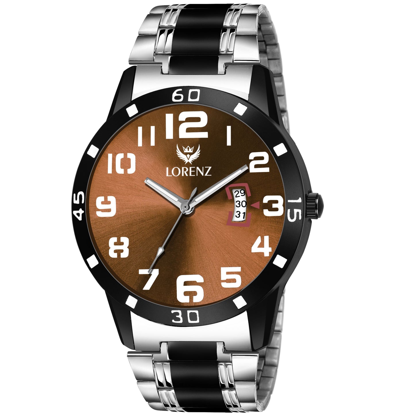 Lorenz Two Tone Chain & Brown dial Watch for Men