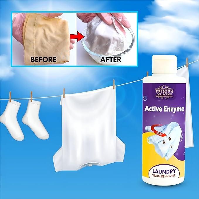 Laundry Stain Remover Active Enzyme Liquid Instant Spot Cleaning 100ml (Pack of 1)