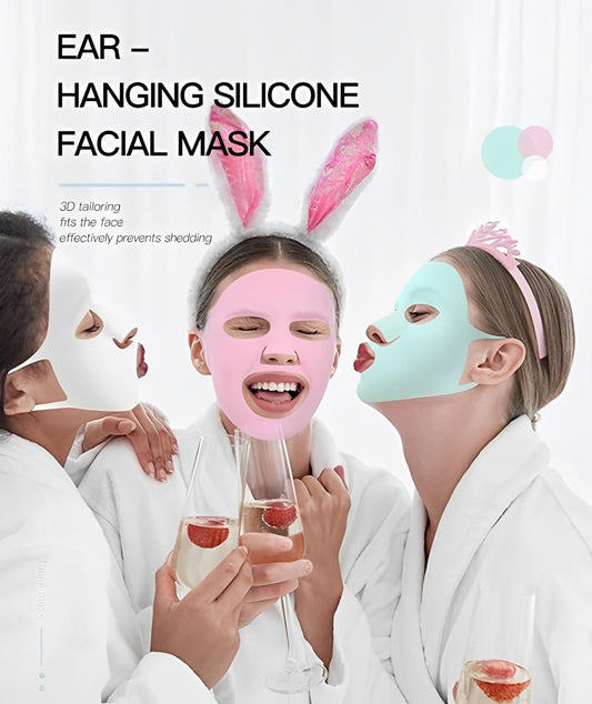 Silicone Sheet Mask Cover Reusable Moisturizing Facial Mask